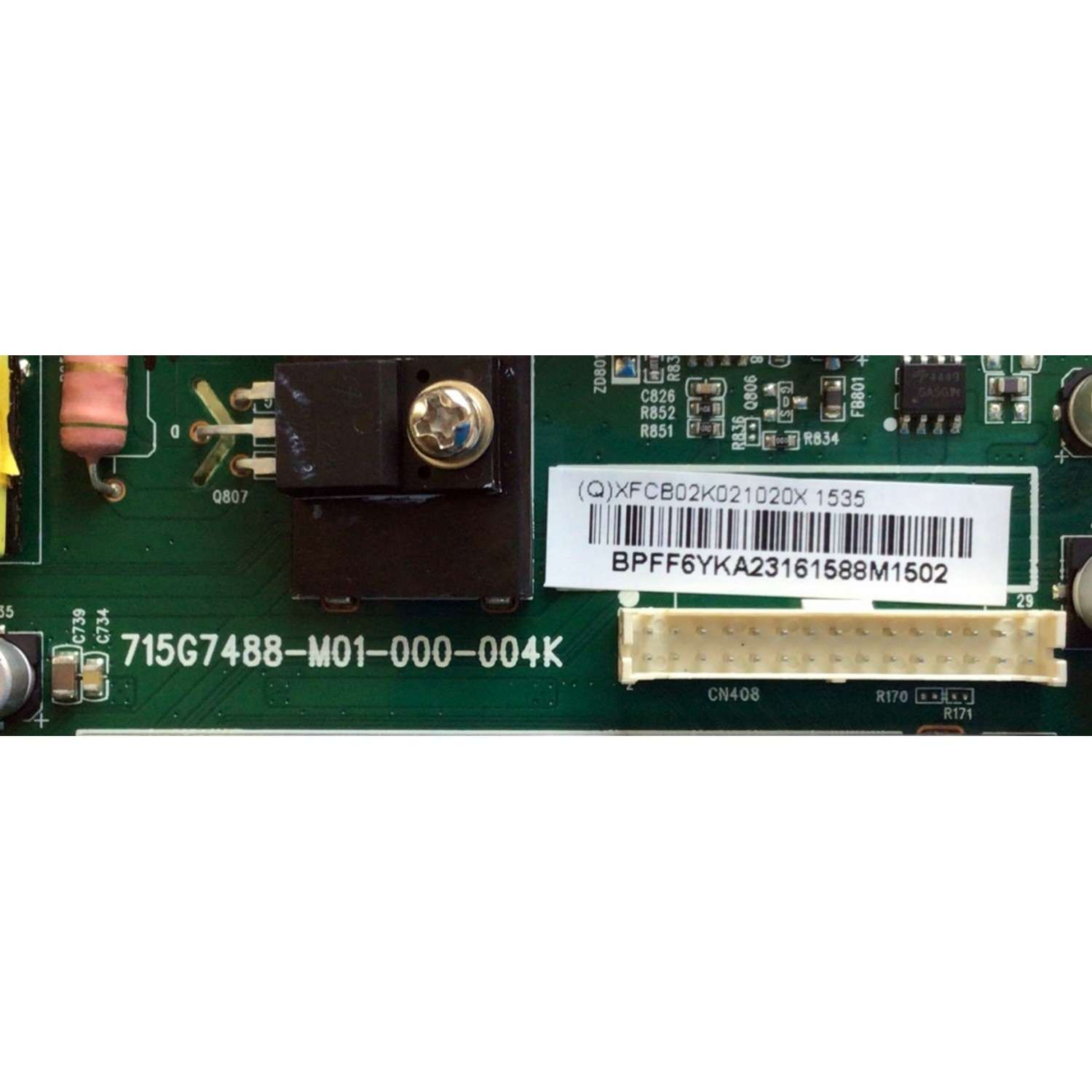 KIT DE TARJETAS PARA TV VIZIO / NUMERO DE PARTE MAIN XFCB02K021 / 715G7488-M01-000-004K / 756TXFCB02K021 / FUENTE ADTVE2412AD3 / 715G6679-P01-000-002M / VE2412AD3 / PANEL TPT430H3-HVN01.U REV:S270B / MODELO D43-C1 LTTWSECR - Imagen 4